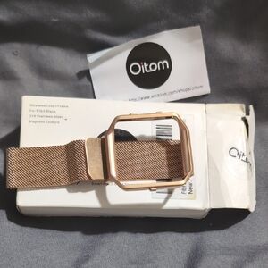 Oitom Gold Milanese Loop Fitbit Blaze Watch Band